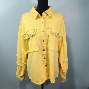 POL Heavily Distressed Lightweight Jean Jacket | EUC! Medium
Lot L